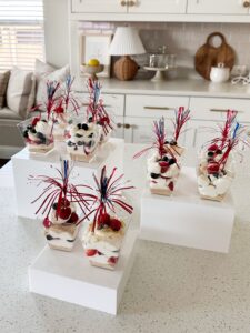 Fourth of July No-Bake Cheesecake Cups